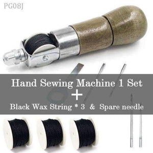 Planet Gates Set J DIY Leather Sewing Tool Leather Hand Sewing Machine Waxed Thread for Leather Craft Edge Stitching Belt Strips Shoemaker Tools