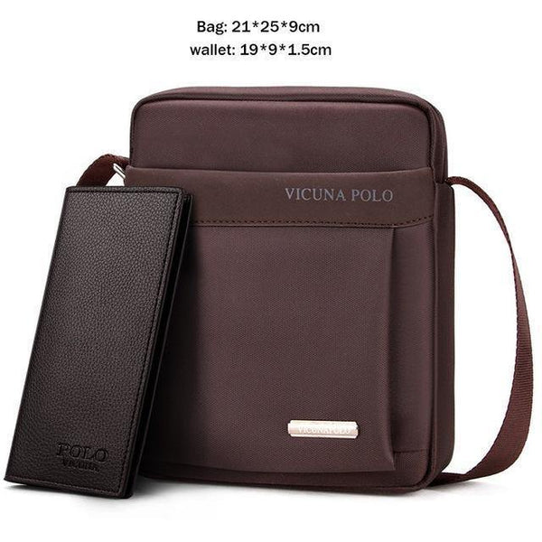 Planet Gates Set Large Brown / China Oxford Mens Crossbody Bag Promotion Casual Mens Shoulder Bags Black/Brown Leisure Brand Man Bag For iPad