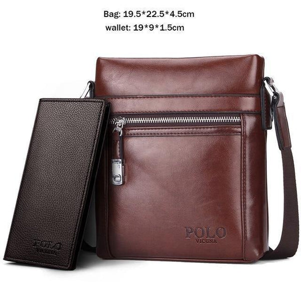 Planet Gates Set Large Brown / China Quality Theftproof Waxy Leather Brand Man Bag With Metal Hasp Small Men's Crossbody Bag Vintage Shoulder Bags