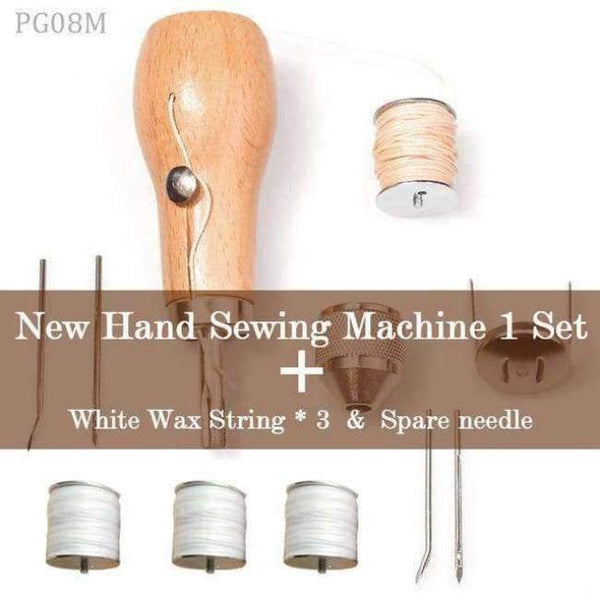 Planet Gates Set M DIY Leather Sewing Tool Leather Hand Sewing Machine Waxed Thread for Leather Craft Edge Stitching Belt Strips Shoemaker Tools