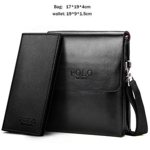 Planet Gates Set Small Black / China Double Pocket Soft Leather Men Messenger Bag Small 2 Layer Mens Travel Bag Mens Bag For Phone