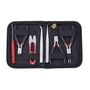 Planet Gates Set with bag 5 Pandahall Jewelry Making DIY Pliers Tools Set Flat Round Nose Pliers Wire Cutter Pliers Rings Scissor Needles Beading Tweezer