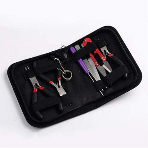 Planet Gates Set with bag 6 Pandahall Jewelry Making DIY Pliers Tools Set Flat Round Nose Pliers Wire Cutter Pliers Rings Scissor Needles Beading Tweezer