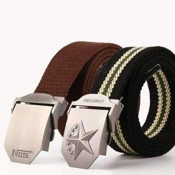 Planet Gates set6 / 110cm Hot male tactical belt Top quality Elastic Canvas belts for men NO5 Automatic buckle Outdoor Sport Long 160cm White Weave straps