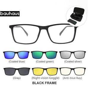 Planet Gates set6 C1 Magnet Sunglasses Clip Mirrored Clip on Magnetic Sunglasses Clip on Glasses Men Polarized Clip Custom Prescription Myopia