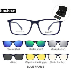 Planet Gates set6 C2 Magnet Sunglasses Clip Mirrored Clip on Magnetic Sunglasses Clip on Glasses Men Polarized Clip Custom Prescription Myopia