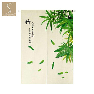 Planet Gates SewCrane Bamboo Chinese Symbols Japanese Home Restaurant Door Curtain Noren Doorway Room Divider