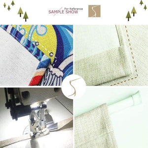 Planet Gates SewCrane Bamboo Chinese Symbols Japanese Home Restaurant Door Curtain Noren Doorway Room Divider