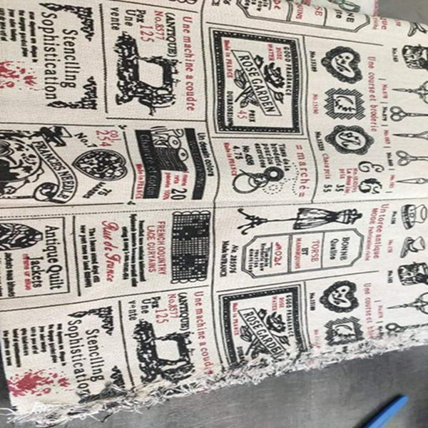 Planet Gates Sewing Material Tissu Cartoon Drawing Tablecloth Pillow Bag Curtain Cushion TERAMILA Home Textile Cotton Linen Fabric