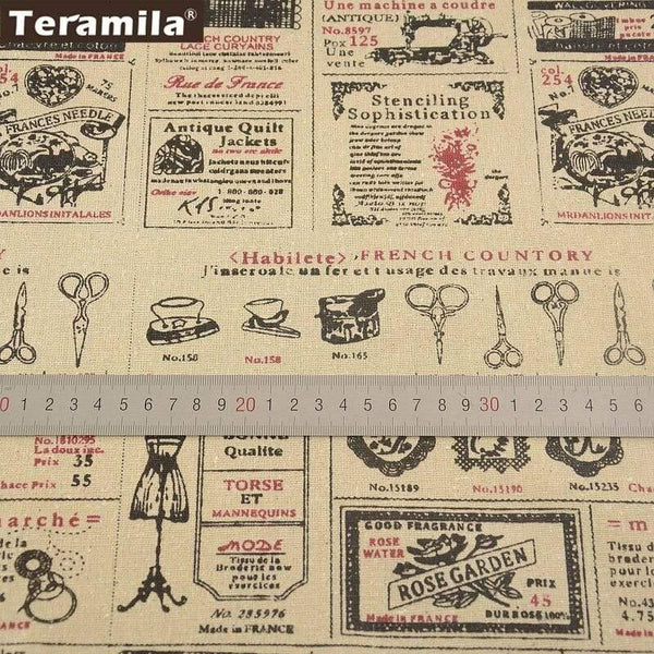 Planet Gates Sewing Material Tissu Cartoon Drawing Tablecloth Pillow Bag Curtain Cushion TERAMILA Home Textile Cotton Linen Fabric