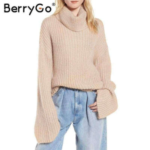 Planet Gates Sexy backless cross knitted sweater Women turtleneck batwing sleeve 2018 Autumn winter casual loose pullover jumper
