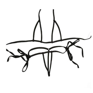 Planet Gates Sexy Bandage Mini Micro Exotic Bikini Bra + G-strings Thongs Open Crotch Erotic Lingerie Underwear Sets Plus Size