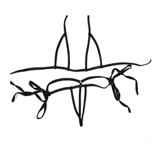 Planet Gates Sexy Bandage Mini Micro Exotic Bikini Bra + G-strings Thongs Open Crotch Erotic Lingerie Underwear Sets Plus Size