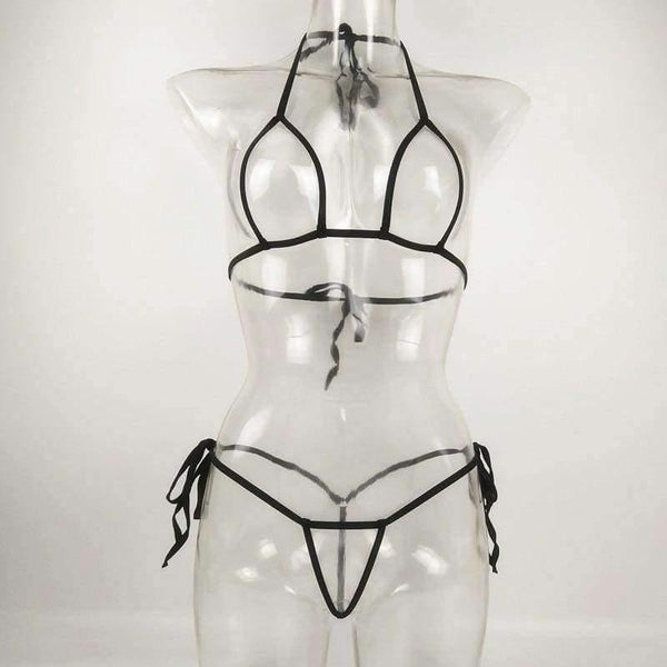 Planet Gates Sexy Bandage Mini Micro Exotic Bikini Bra + G-strings Thongs Open Crotch Erotic Lingerie Underwear Sets Plus Size