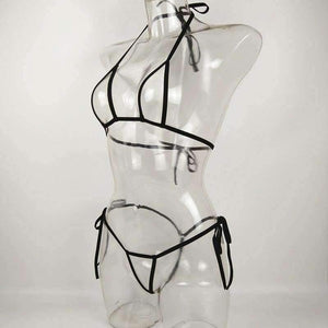 Planet Gates Sexy Bandage Mini Micro Exotic Bikini Bra + G-strings Thongs Open Crotch Erotic Lingerie Underwear Sets Plus Size