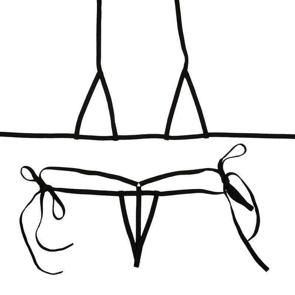 Planet Gates Sexy Bandage Mini Micro Exotic Bikini Bra + G-strings Thongs Open Crotch Erotic Lingerie Underwear Sets Plus Size