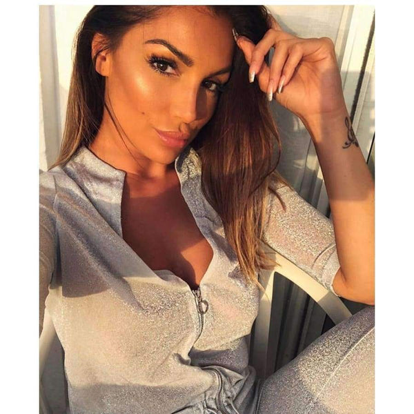 Planet Gates Sexy Jumpsuit Silver Sequin Jumpsuits For Women 2018 Long Pants Body Mujer Rompers Womens Jumpsuit Overalls Playsuit New