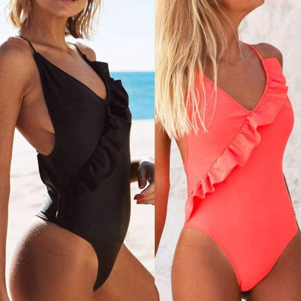 Planet Gates Sexy women swimear summer One-Piece Ruffles Deep-V maternity swimwear women Bathing swimwear trajes de bano women JL 09