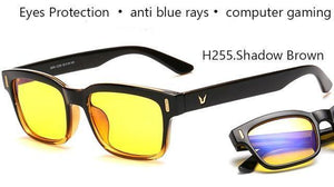 Planet Gates Shadow-Yellow Anti Blue Rays Computer Glasses Men Blue Light Gaming Glasses Protection Myopia
