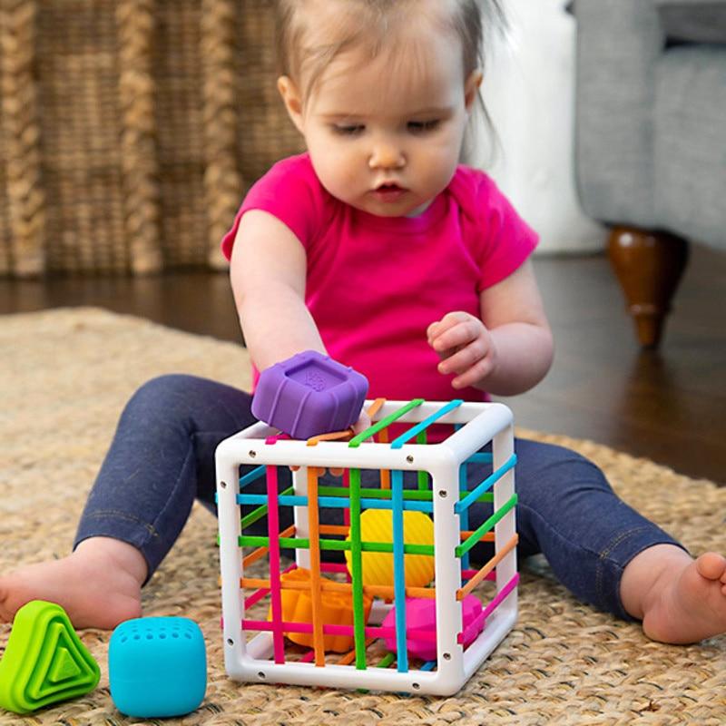 Planet Gates Shape Sorting Block Games Baby Montessori Learning Educational Toys For Baby Grasping Sorting Ability 0-12 Months