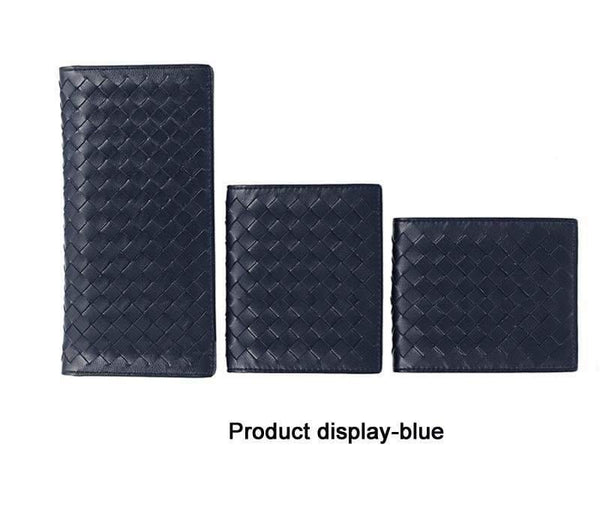 Planet Gates Sheepskin Weave Men Wallets Fashion Male Clutch Wallet Genuine Sheep Leather Purses Card Holder Purses Coin Purse