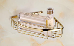 Planet Gates SHELF-496 Bathroom Hardware Set Antique Gold&Crystal Bathroom Accessories Sets Bathroom Products FE1