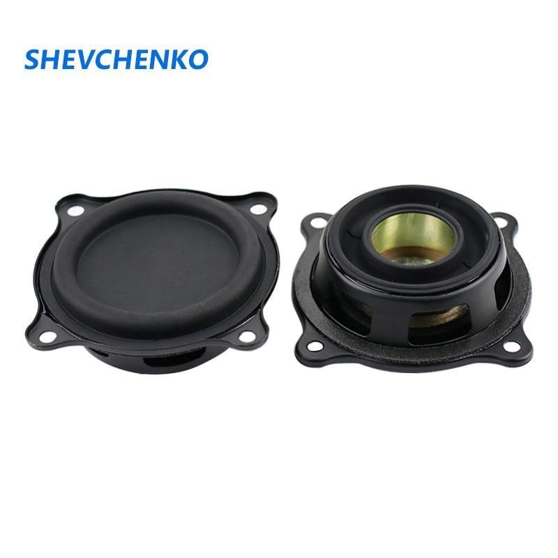 SHEVCHENKO 2.5Inch 65.5mm Bass Radiator Passive Radiator Speaker Bass Vibration Rubber Edge Low Range Subwoofer DIY 2pcs