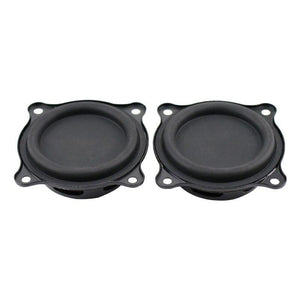 SHEVCHENKO 2.5Inch 65.5mm Bass Radiator Passive Radiator Speaker Bass Vibration Rubber Edge Low Range Subwoofer DIY 2pcs
