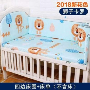 Planet Gates shi zi ka luo Bedding Sets For Baby 5 pcs/set Thickening Baby Bed Bumper Protector Baby Bedding Set Includes Bed Sheet Cotton Bumper
