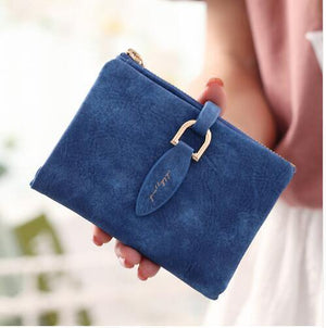 Planet Gates short dark blue Women Wallet Card Holder Female Wallet Women's Hasp Purse Coin Purse Card Holder Wristlet Money Long Bag More Color Clutch