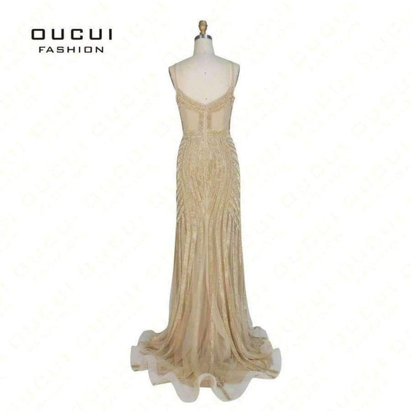 Planet Gates Short dress gold / 2 Crystal Royal Blue Color Party Occasion Formal Long Evening Dress OL102829