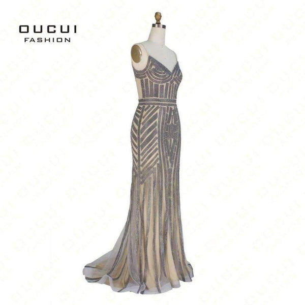 Planet Gates Short dress gold / 2 Crystal Royal Blue Color Party Occasion Formal Long Evening Dress OL102829