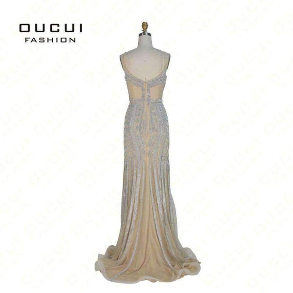 Planet Gates Short dress gold / 2 Crystal Royal Blue Color Party Occasion Formal Long Evening Dress OL102829