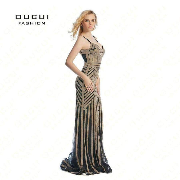 Planet Gates Short dress gold / 2 Crystal Royal Blue Color Party Occasion Formal Long Evening Dress OL102829