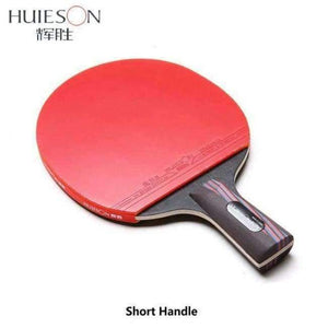 Planet Gates short handle Carbon Fiber Table Tennis Racket With Double Face Pimples-in Racket Rubber Table Tennis Bat Short Long Handle