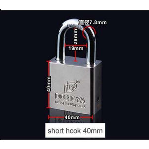 Planet Gates short hook 40MM Short/long hook padlock,Anti-theft, Anti-rain, High resistance to rust, safety security,master key,copper cylinder,home hardware