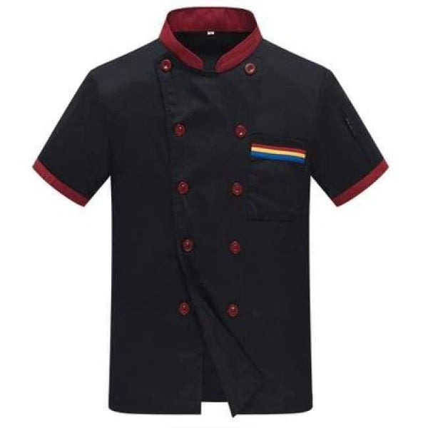 Planet Gates short sleeve 1 / XL Men Long-sleeved Chef Jacket Hotel Service Working Wear Restaurant Kitchen Work Tooling Chef Uniform Cooking Clothes Women 89