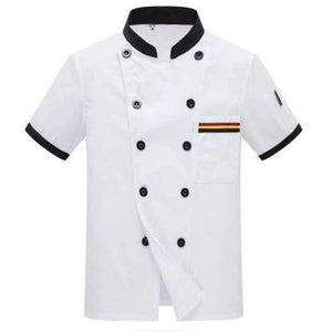 Planet Gates short sleeve / XL Men Long-sleeved Chef Jacket Hotel Service Working Wear Restaurant Kitchen Work Tooling Chef Uniform Cooking Clothes Women 89
