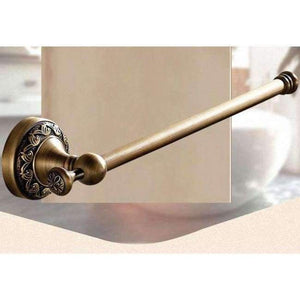 Planet Gates Short Towel Holder Bathroom hardware set Antique Brass Carved Bathroom Products wall mounted brass Bathroom Accessories set shelf towel rack A2D