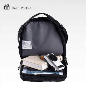 Planet Gates Shoulder Bag Leisure Briefcase Small Messenger Bag for 9.7" 11"Tablets and Documents Men's Black Handbag crossbody bag