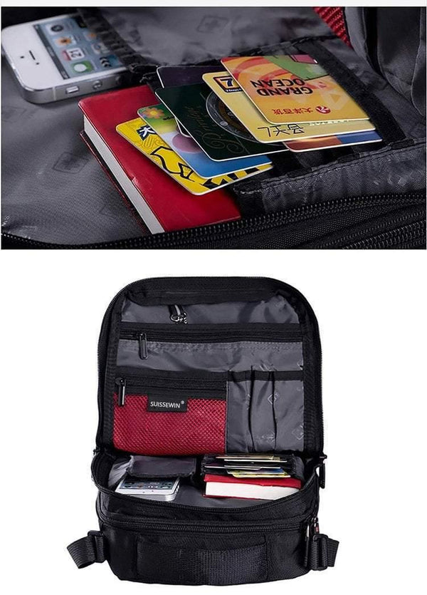 Planet Gates Shoulder Bag Leisure Briefcase Small Messenger Bag for 9.7" 11"Tablets and Documents Men's Black Handbag crossbody bag