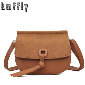 Shoulder Bag New High Quality Leather Fashion Small Scrub Flap Pocket Crossbody Coin Phone Bag