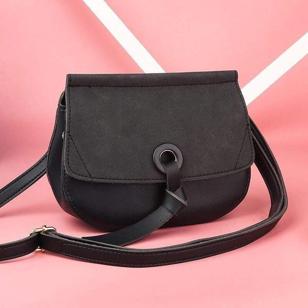 Shoulder Bag New High Quality Leather Fashion Small Scrub Flap Pocket Crossbody Coin Phone Bag