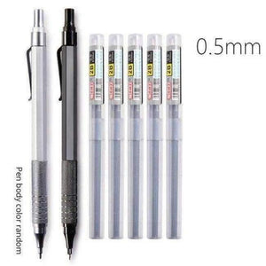 Planet Gates show as picture 1 2Pcs Metal Mechanical Pencil Set 0.5mm / 0.7mm HB Automatic Pencils Writing Sketch Drawing Pen Kawaii School Supplies Pencills
