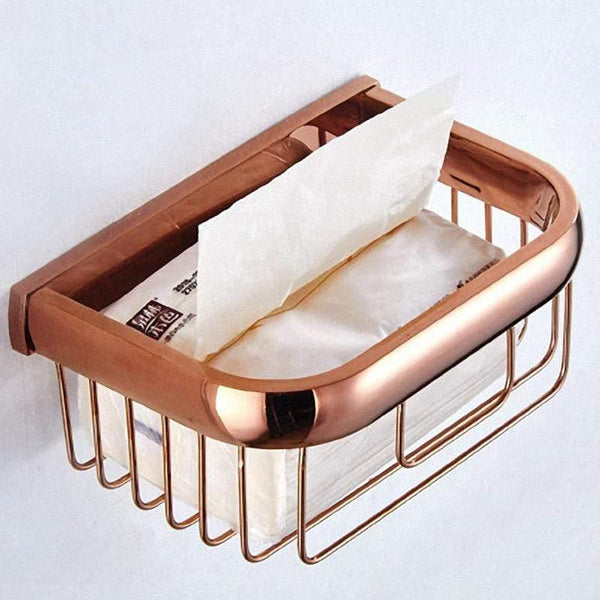 Planet Gates Shower Basket Gold Bathroom Accessories Brass Wall Mounted Toilet Brush Paper Towel Holder Rack Glass Shelf Bath Hardware Set