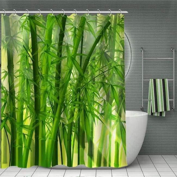 Planet Gates Shower Curtain 1 / 150x180cm Spa stones, Bamboo Shower Curtain Modern Polyester Fabric Custom bath curtain Bathroom Products With Hook 3d Waterproof