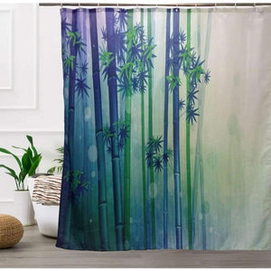 Planet Gates Shower Curtain / 150x180cm Spa stones, Bamboo Shower Curtain Modern Polyester Fabric Custom bath curtain Bathroom Products With Hook 3d Waterproof
