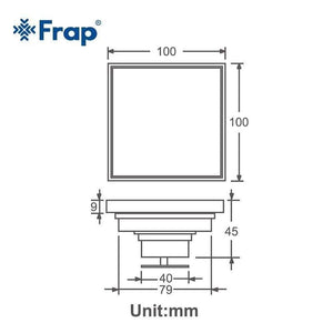 Planet Gates Shower Drain 10X10cm Antique Solid Brass Floor Drain Cover Strainer Bathroom Bath Accessories Art Carved Square DrainY38070