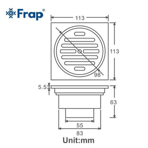 Planet Gates Shower Floor Drain Waste Drainer Bathroom Kitchen Cover Hair Shower Catcher Clean Strainer Y38103 (Y38103)