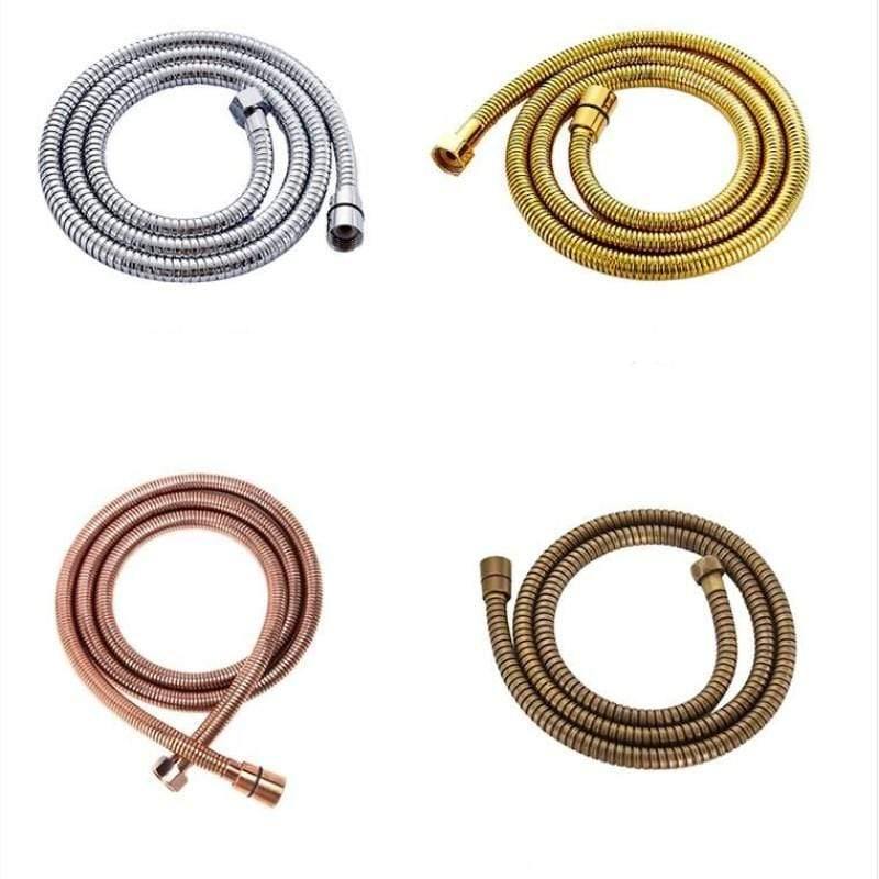 Shower Hose 150cm Stainless Steel Shower Tube Flexible Gold Bathroom Hose Plumbing Chrome ORB